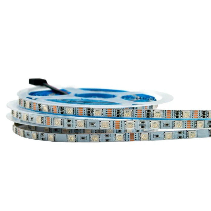 6MM Wide SMD5050 RGB LED Strip Light - DC12V | 60 LEDs/M | 6mm PCB | Non-Waterproof | 5/50M | for Mirror, Kitchen Cabinet, Bedroom