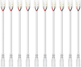 Transparent Crystal LED Strip Connectors – 8mm 2Pin Solderless Clips | Strip to Wire / Strip to Strip / DC Adapter / L – Bulk Wholesale 500pcs MOQ | Factory Direct
