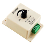 Single Color LED Strip Dimmer – DC12V-24V 8A | Rotary Knob LED Dimmer Controller | Wall Mounting | For 5050/3528 LED Strips