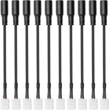 LED Strip Connectors – 8mm 2Pin Solderless Clips | Strip to Wire / Strip to Strip / DC Adapter / L / T – 10-Pack | Local Stock US/UK