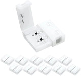 LED Strip Connectors – 8mm 2Pin Solderless Clips | Strip to Wire / Strip to Strip / DC Adapter / L / T – 10-Pack | Local Stock US/UK