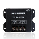 Single Color LED Strip Controller – DC12V-24V  30A | High Power RF Remote LED Dimmer Controller | For 5050/3528 LED Strips