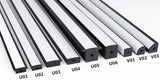 U Shape LED Channel U02–B 12mm | Silver | Milky White Cover | With Installation Accessories | – Standard Aluminum Profile – 1m / 2m / 3m | 50 / 100-Pack