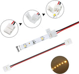 LED Strip Connector Kit – 8mm 2Pin Solderless Assortment Pack | Mixed Set with Strip to Wire / Strip to Strip / L / T / DC Plug – Local Stock US/UK