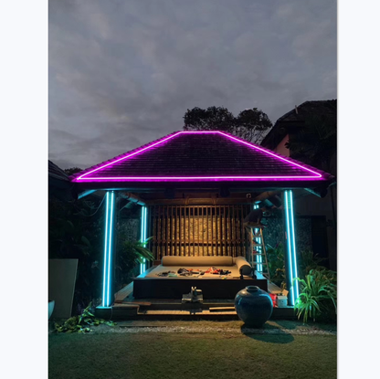 1M/5M/10M/20M  Pack of T1018 LED Neon Light Housing Kit with End Caps and Mounting Clips, Flexible Neon Channel Fit for 10mm Wide LED Strip Lights - LEDStrips8