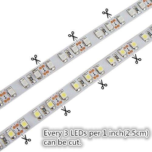 DC 12V Dimmable SMD3528-600 Flexible LED Strips 120 LEDs Per Meter 8mm Width 600lm Per Meter - LEDStrips8