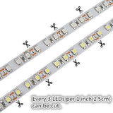 DC 12V Dimmable SMD3528-600 Flexible LED Strips 120 LEDs Per Meter 8mm Width 600lm Per Meter - LEDStrips8