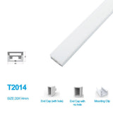 1M/5M/10M  Pack of T2014 LED Neon Light Housing Kit with End Caps and Mounting Clips, Flexible Neon Channel Fit for 10mm Wide LED Strip Lights - LEDStrips8