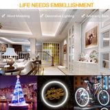 1M/5M/10M/20M  Pack of T2016 LED Neon Light Housing Kit with End Caps and Mounting Clips, Flexible Neon Channel Fit for 10mm Wide LED Strip Lights - LEDStrips8