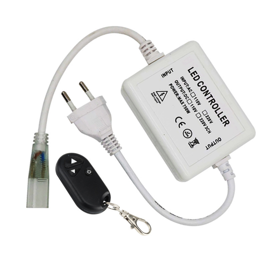 110V/220V AC LED Dimmer for AC 110V/220V LED Strip Lights£¬ RF Wireless Dimmer Switch - LEDStrips8