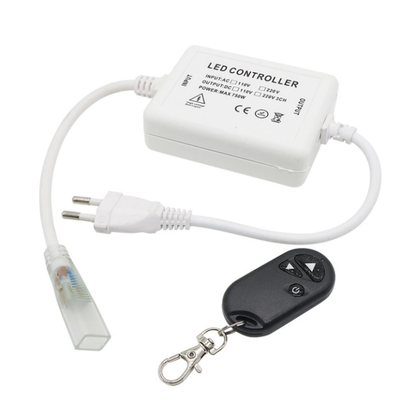 110V/220V AC LED Dimmer for AC 110V/220V LED Strip Lights£¬ RF Wireless Dimmer Switch - LEDStrips8