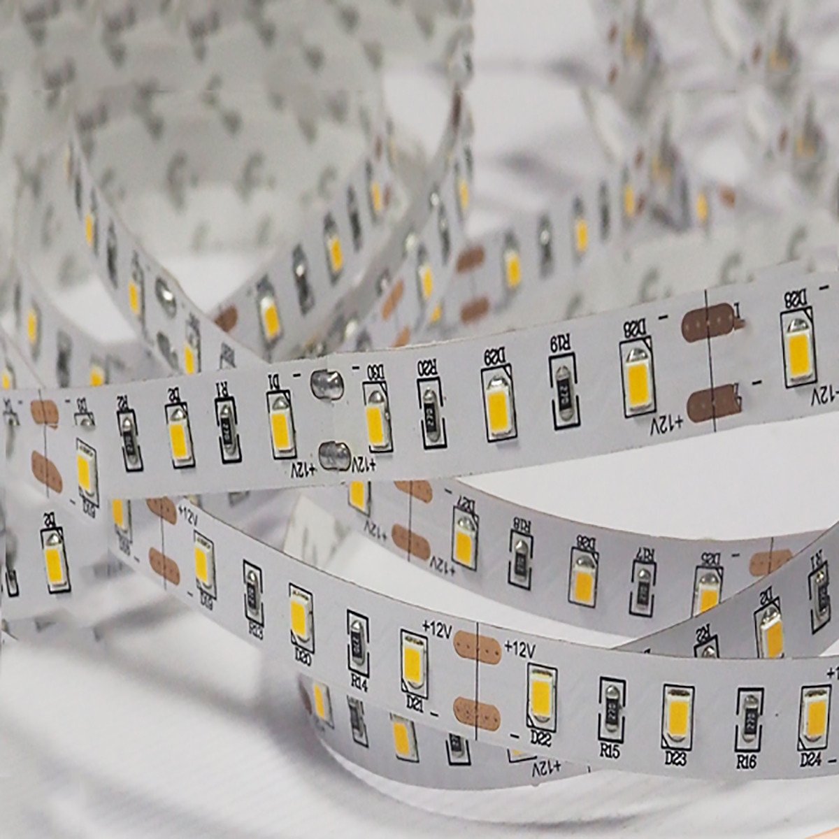 DC 12V Dimmable 670NM Red SMD2835-300 Flexible LED Strips 60 LEDs Per Meter 8mm Width 12W Per Meter - LEDStrips8