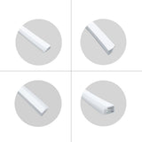 1M/5M/10M/20M  Pack of T1220 3 Sides Edge Lighting LED Neon Light Housing Kit with End Caps and Mounting Clips, Flexible Neon Channel Fit for 10mm Wide LED Strip Lights - LEDStrips8