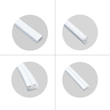 1M/5M/10M/20M  Pack of T0613 Edge Lighting LED Neon Light Housing Kit with End Caps and Mounting Clips, Flexible Neon Channel Fit for 8mm Wide LED Strip Lights - LEDStrips8