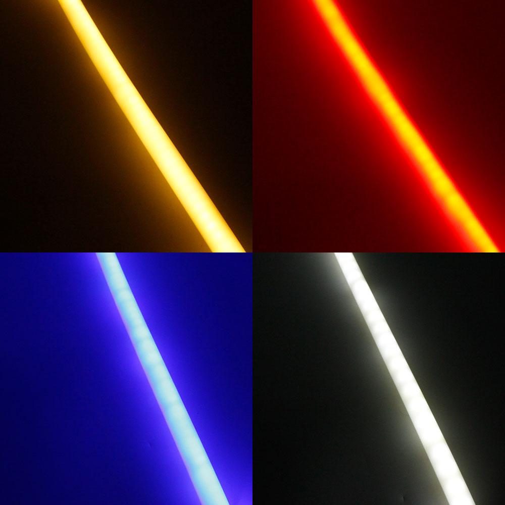 1M/5M/10M/20M  Pack of T13D LED Neon Light Housing Kit with End Caps and Mounting Clips, Flexible Neon Channel Fit for 5mm Wide LED Strip Lights - LEDStrips8