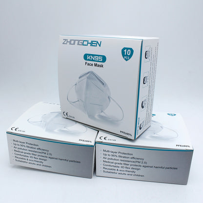 1000PCS (1CARTON) KN95 Face Masks, 5-Ply Cotton Filter for Dust, Germ Protection
