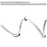 5Pack 1Meter (40'') Bendable Aluminum Channel System with Cover, End Caps, and Mounting Clips, for LED Strip Installations, Ultra-Thin Silver Finish - LEDStrips8