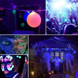 24 Watts UV Black Light LED Strip, 16.4FT/5M 3528 300LEDs 395nm-405nm Non-Waterproof Blacklight Night Fishing Implicitly Party with 12V 2A Power Supply