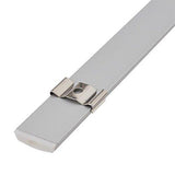 5Pack 1Meter (40'') Bendable Aluminum Channel System with Cover, End Caps, and Mounting Clips, for LED Strip Installations, Ultra-Thin Silver Finish - LEDStrips8