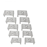 10pcs Clear Plastic U or V Mounting Clips for U-Shape and V-Shape LED Strip Aluminum Channel (Fit Model U01, U02, U03, U04, U05, U06, V01, V02,V03) - LEDStrips8