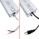 110VAC to 12VDC 8.3Amp 100W Waterproof IP67 LED Power Supply Outdoor Use w/ US 3.3FT 3-Prong Plug