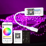 Wireless WiFi Smart Phone APP LED Controller or with 24Key IR Remote Controller for RGBW/RGBWW LED Flexible Strip Lights - LEDStrips8