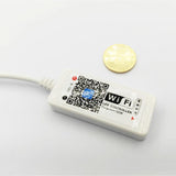 Wireless WiFi Smart Phone APP LED Controller or with 24Key IR Remote Controller for RGBW/RGBWW LED Flexible Strip Lights - LEDStrips8