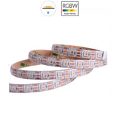 DC 5V SK6812 Individually Addressable LED Strip Light 5050 RGBW 16.4 Feet (500cm) 60LED/Meter LED Pixel Flexible Tape White PCB - LEDStrips8