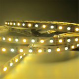 12VDC SMD3528-600-PWW Dual White Color Temp-Adjustable Flexible LED Strip Light 120 LEDs Per Meter - LEDStrips8