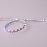 DC 5V 5Meter (16.4Ft) Side Emitting RGB SMD4020 SK6812 Individually Addressable LED Strip Light 60LED/Meter LED Pixel Flexible Tape White PCB - LEDStrips8