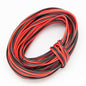 22Guage Red&Black LED Strip Extension Cable 2pin 2 Color Stand Wire Bonded Flat Cable for SMD5050 3528 5630 2538 Single Color - LEDStrips8