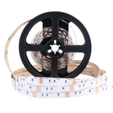DC12V  SMD020 Side Emitting RGB Color Changing LED Strip Lights 60LEDs Per Meter 10mm White PCB Flexible Adhesive Tape - LEDStrips8