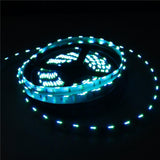 DC12V  SMD020 Side Emitting RGB Color Changing LED Strip Lights 60LEDs Per Meter 10mm White PCB Flexible Adhesive Tape - LEDStrips8