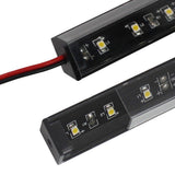 5/10/25/50 Pack Black V01 16x16mm V-Shape Vertical Angle Cover Internal Width 12mm Corner Mounting LED Aluminum Channel with End Caps and Mounting Clips Aluminum Extrusion - LEDStrips8