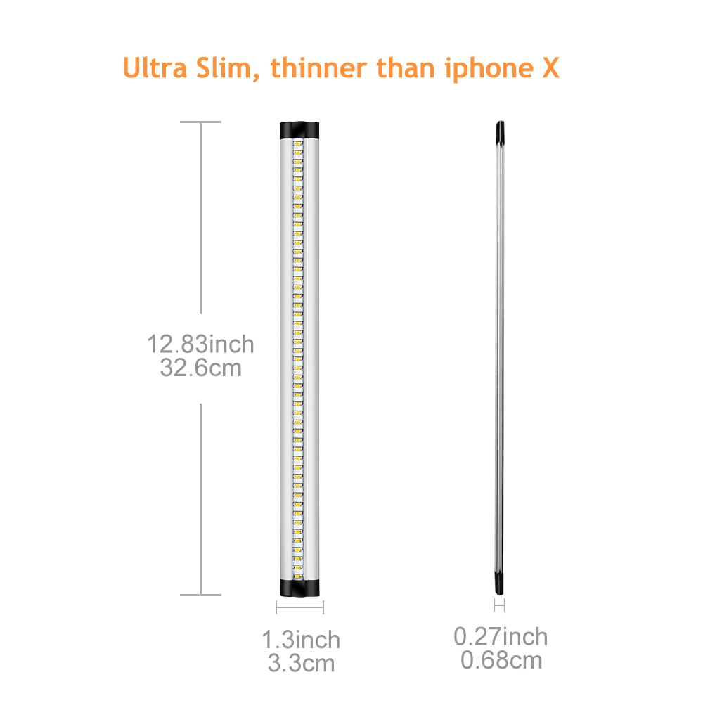3 Pack LED Under Cabinet Lighting Dimmable Warm White, 15W 900LM CRI90, All Accessories Included - LEDStrips8